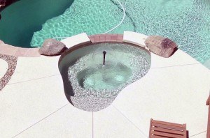 custom in ground spa in queen creek