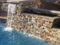 Alternative water feature on a custom pool in Chandler by True Blue Pools