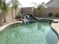 Free Form Pools — Tempe pool remodel with fountain water feature by True Blue Pools (8)