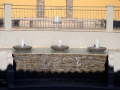 Homepage Features 4 — Roman-inspired waterfall and water fountain on a Tempe pool remodel by True Blue Pools