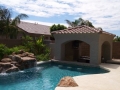Homepage Features 6 — Chandler custom pool remodel featuring a poolside cabana by True Blue Pools
