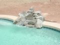 Custom rock waterfall on a Mesa pool by True Blue Pools