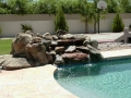 Mesa custom waterfall pool remodel by True Blue Pools