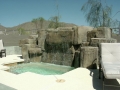 Phoenix custom waterfall pool remodel by True Blue Pools