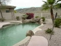 Tempe custom waterfall pool remodel by True Blue Pools