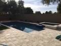 Huber custom pool with spa — True Blue Pools spa gallery (40)