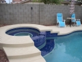 Custom waterfall and spa design in Gilbert — True Blue Pools (25)