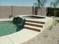 Custom waterfall pool and spa remodel in Mesa — True Blue Pools (26)