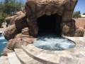 Custom spa with grotto cave feature — True Blue Pools (15)