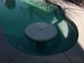 Tempe custom pool remodel with poolside table and stool bar seating by True Blue Pools